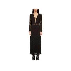 The Kooples Guipure Maxi Dress - Black - Size Small